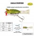 HULA POPPER ARBOGAST : Couleur:Frog White Belly