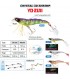 CRYSTAL 3D SHRIMP YO-ZURI : Taille:70 mm, Couleur:Chartreuse Dos violet