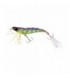 CRYSTAL 3D SHRIMP YO-ZURI : Taille:90 mm, Couleur:Chartreuse Dos violet