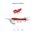 AGLIA® FLYING C. MEPPS : Poids:10 g, Couleur:Rouge, Palette:Argent