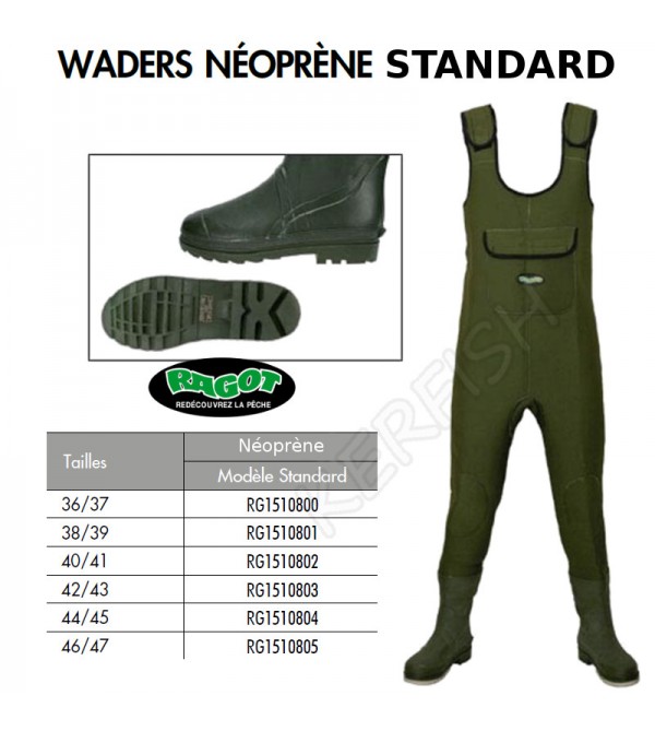 WADERS NÉOPRÈNE STD RAGOT Pointure 36/37