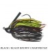 BABY BOO JIG BOOYAH : Poids:9 g, Couleur:Black Black Brown Chartreuse