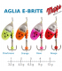 AGLIA E-BRITE MEPPS : Taille:1 / 3.5 g, Couleur:Argent Chartreuse