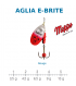 AGLIA E-BRITE MEPPS : Taille:1 / 3.5 g, Couleur:Argent Rouge