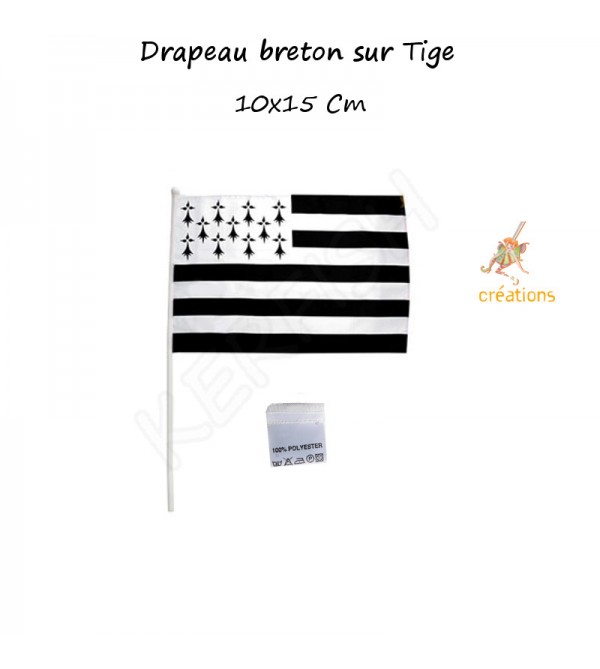 Autocollant drapeau Breton Gwenn Ha DU