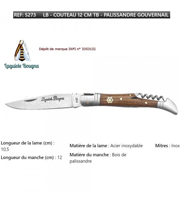 Couteau de poche Laguiole Bougna acier 420