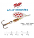 AGLIA® DECOREES MEPPS : Taille:1 / 3.5 g, Palette:Argent/Points Rouges