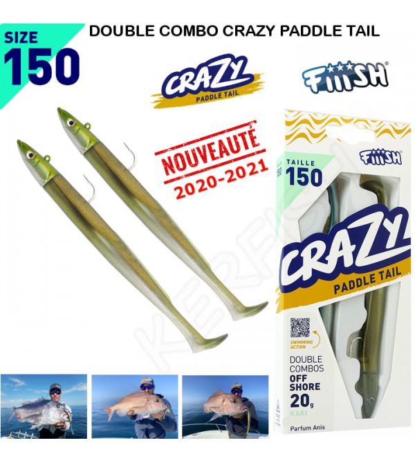 Fiiish Crazy Paddletail Size 4 55g Combo