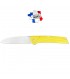 COUTEAU KIANA LAME LISSE FLORINOX : Couleur:Jaune