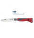 N°07 OUTDOOR JUNIOR OPINEL : Couleur:Rouge